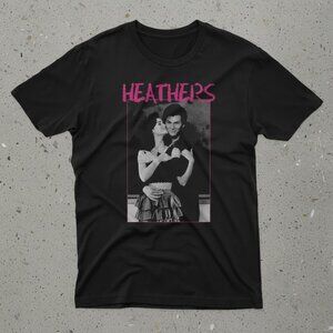 Vintage Style Heathers Graphic Tee – Black Unisex Retro Movie Shirt